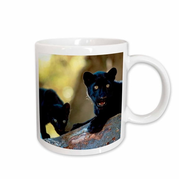 3drose, Black Panther Cubs, 15oz Mug