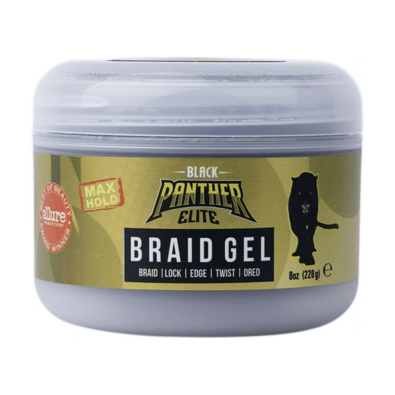 Black Panther Elite Braid and Loc Control Pomade for Curly Hair, For Braids, Locs  Edges N Twists, Volumizing And Styling Hair Gel, Strong Hold, All Hair Types,  Unisex 4 Oz