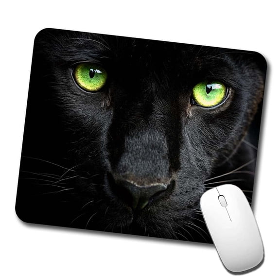 Black Panther Eyes Mouse Pad Low Profile Gaming Mat