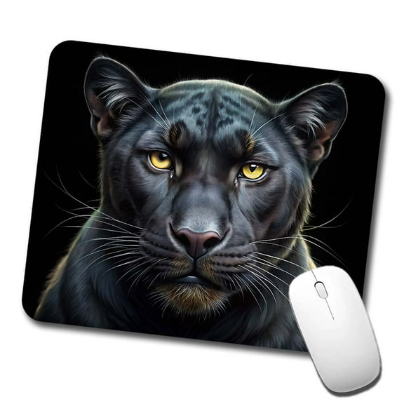 Black Panther Face Art Mouse Pad Low Profile Gaming Mat