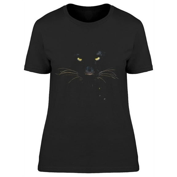 Black Panther Face  T-Shirt Women -Image by Shutterstock, Female Small