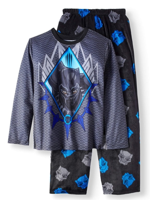 Black Panther Fleece 2 Piece Pajama Sleep Set (Little Boy & Big Boy)