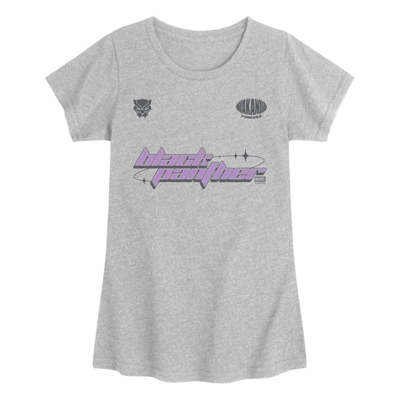 Black Panther - Jersey - Youth Girls Fitted Short Sleeve T-Shirt