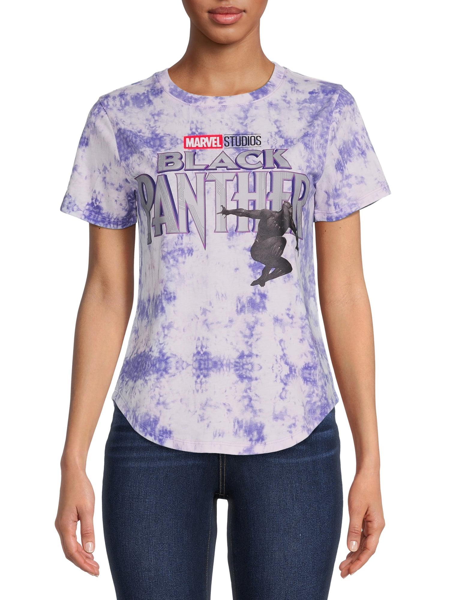 Black Panther Junior's Graphic Print T-Shirt, Size L