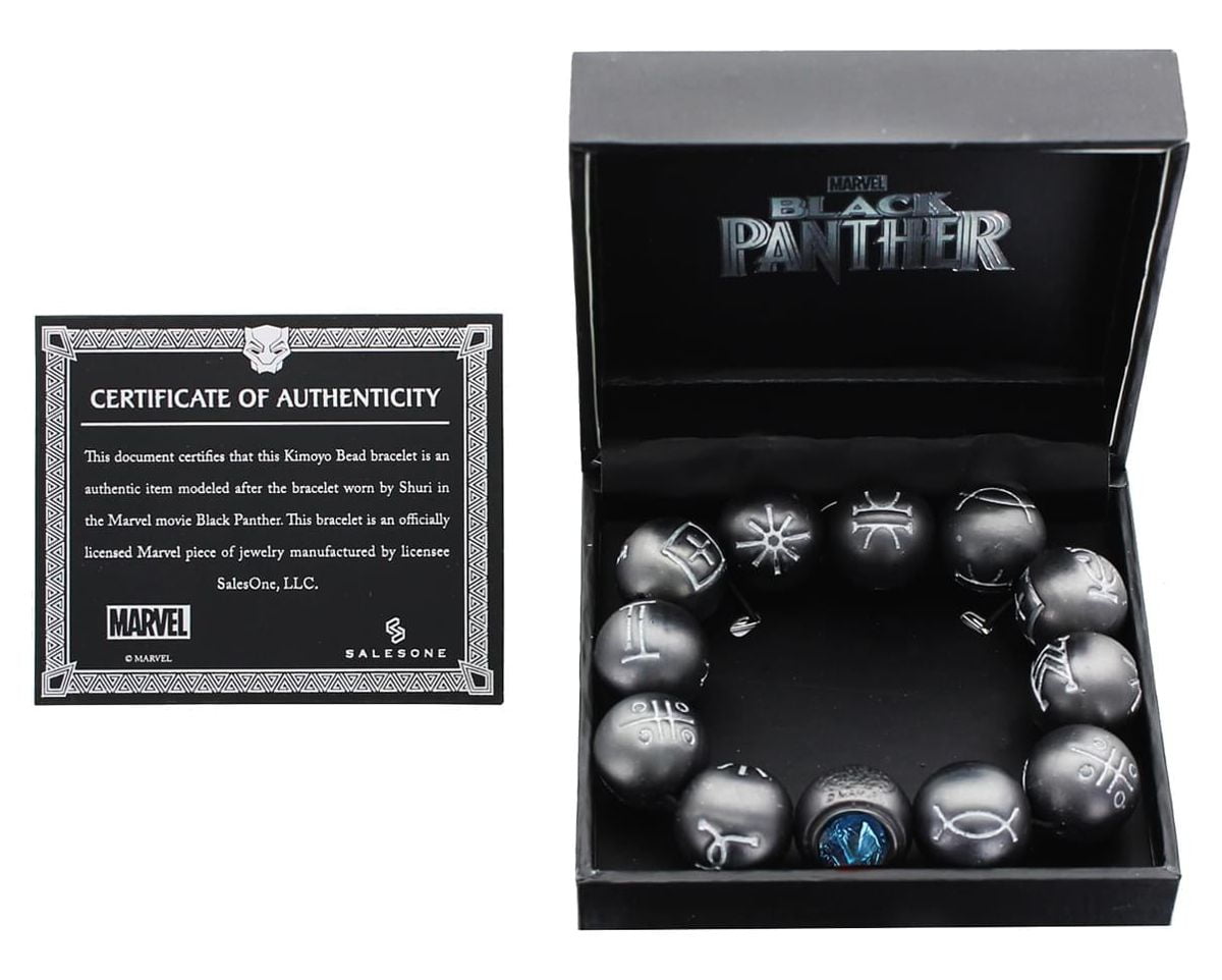 Amazon.com: Marvel Black Panther Kimoyo Bead Bracelet, Blue | Collectible  Movie Accessory : Toys & Games
