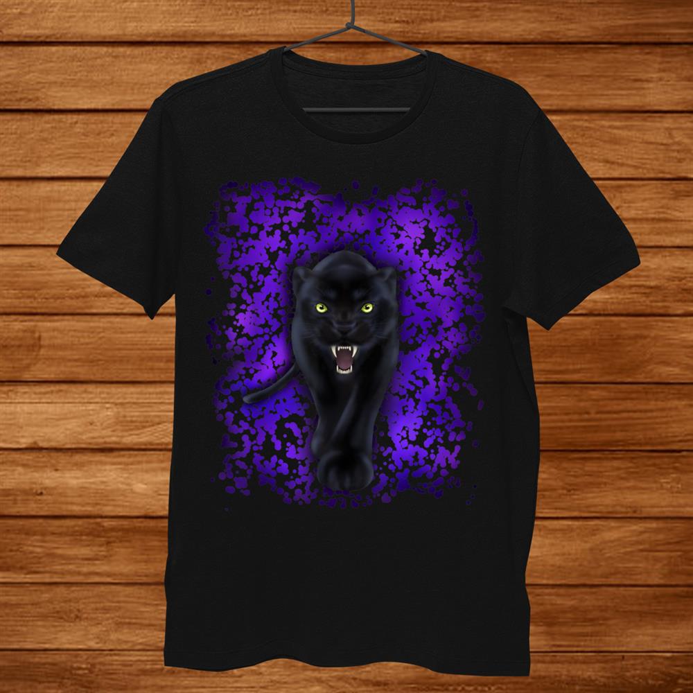 Black Panther Leopard Animal Print Gift Zoo Shirt Gift Black Unisex T