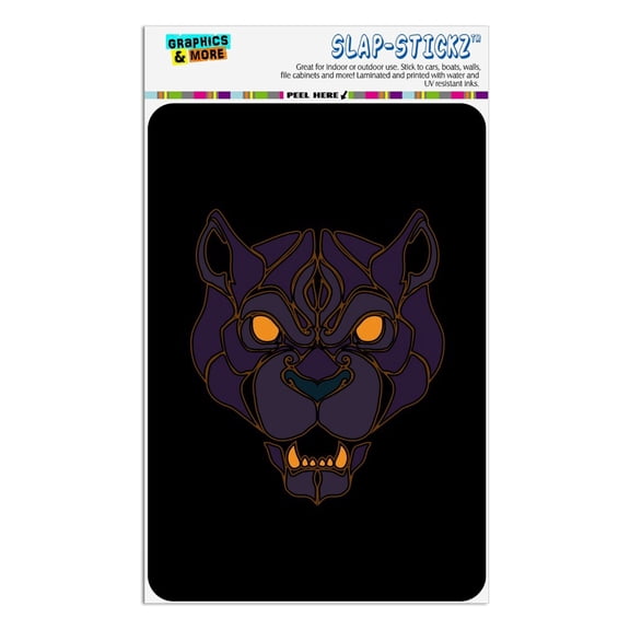 Black Panther Leopard Jaguar Face Tribal Home Business Office Sign