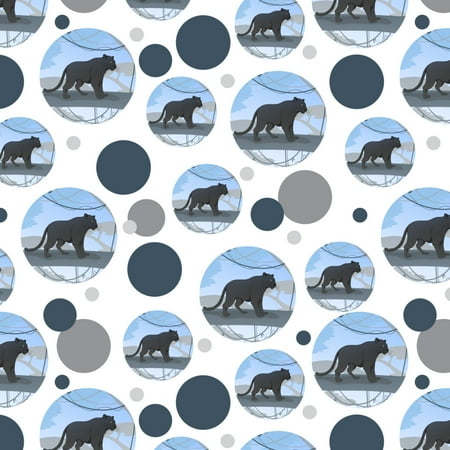 Black Panther Leopard Jaguar Forest Premium Gift Wrap Wrapping Paper Roll