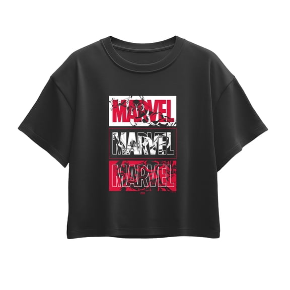 Black Panther - Logos - Youth Girls Boxy T-Shirt