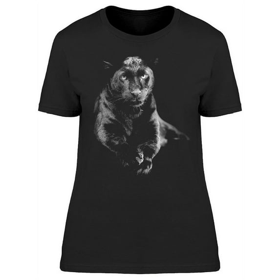 Black Panther Lying T-Shirt Women -Image by Shutterstock, Female Medium