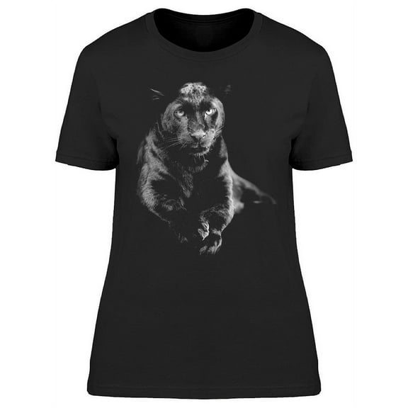 Black Panther Lying T-Shirt Women -Image by Shutterstock, Female x-Large