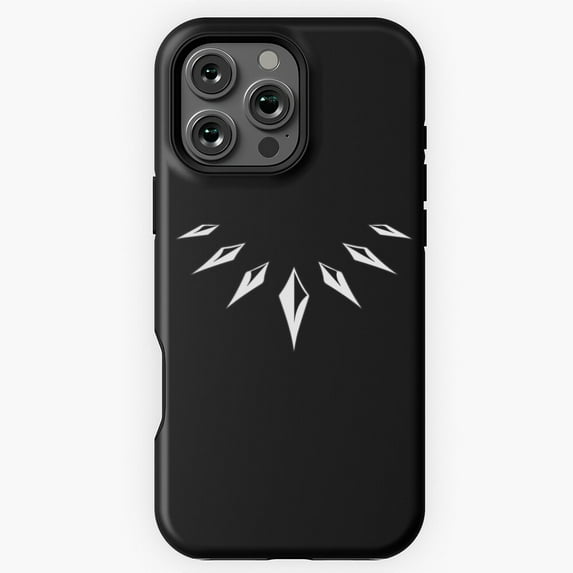 Black Panther Necklace Phone Case for iPhone 16 15 14 13 12 11 Pro Max M5909430