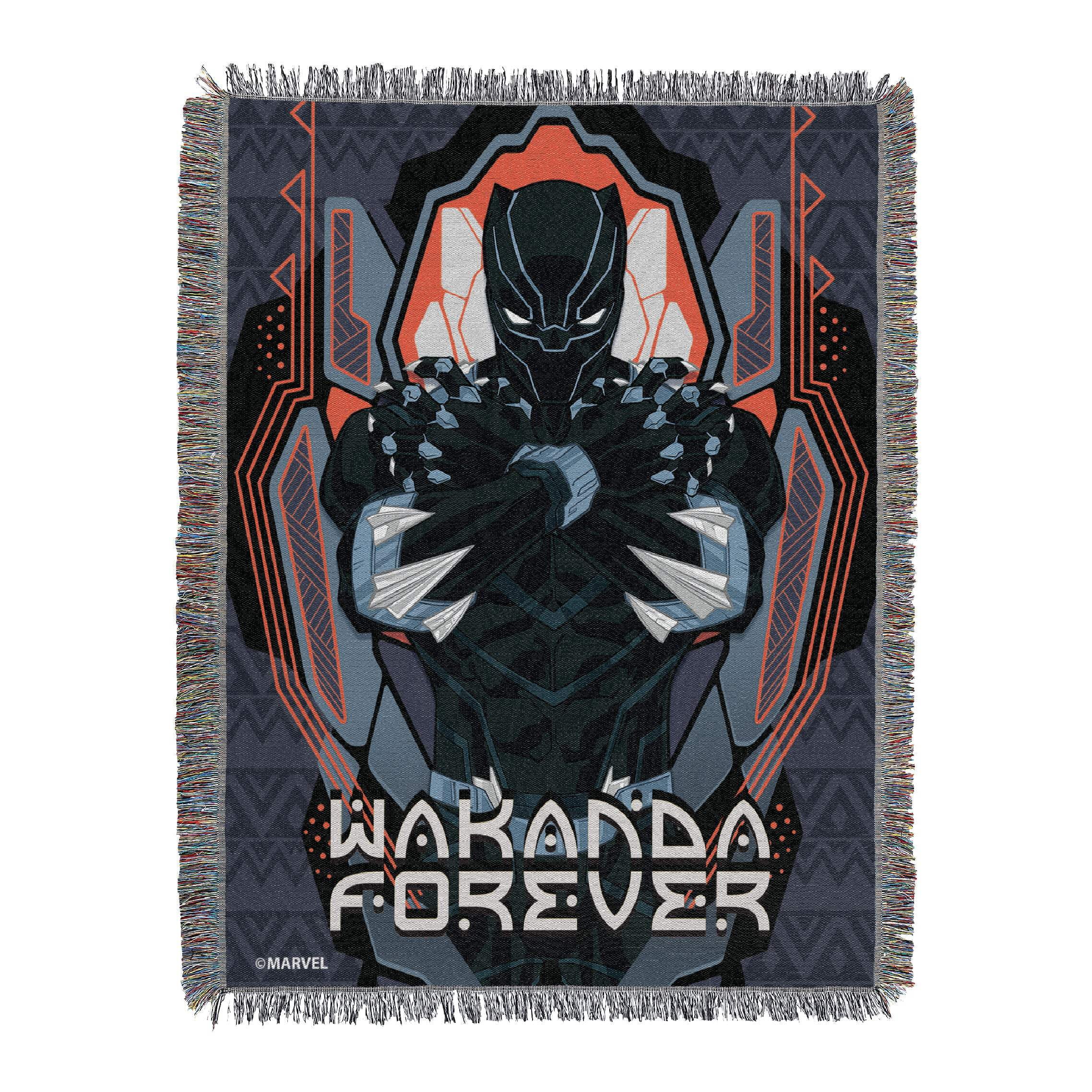 Black Panther Panther Defend Woven Tapestry Throw Blanket Walmart