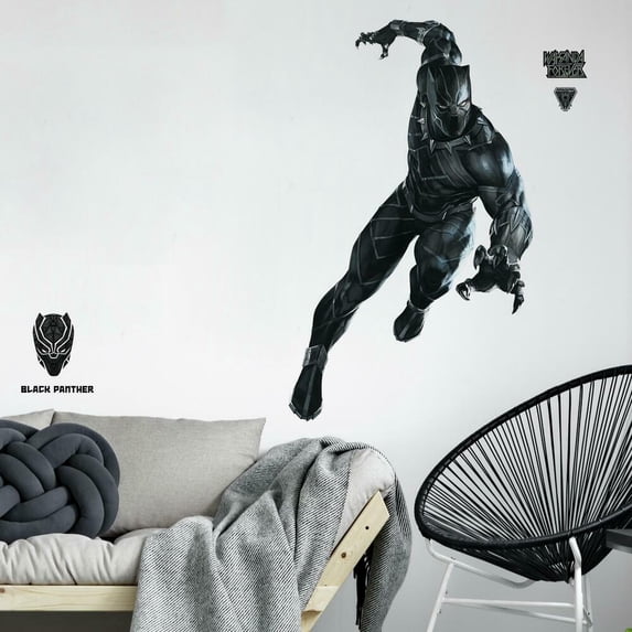 Black Panther Peel and Stick Giant Wall Decals