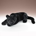 Black Panther Plush Toy Lying 21" L By Wildlife Artists