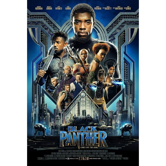 Black Panther Poster - Movie Frameless Gift Rolled Main Unframed 16x24inch(40x60cm)
