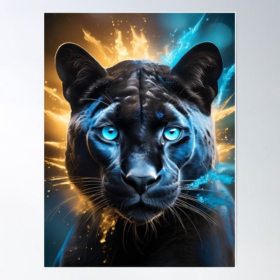 Black Panther Poster Wall Art, Modern Wall Decor For Living Room Bedroom, 24x36 UNFRAMED