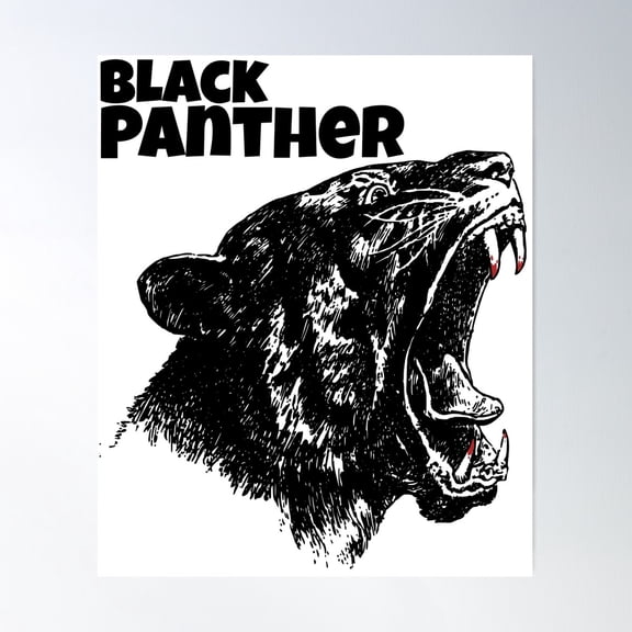 Black Panther Poster Wall Art, Modern Wall Decor For Living Room Bedroom, 8x12 UNFRAMED