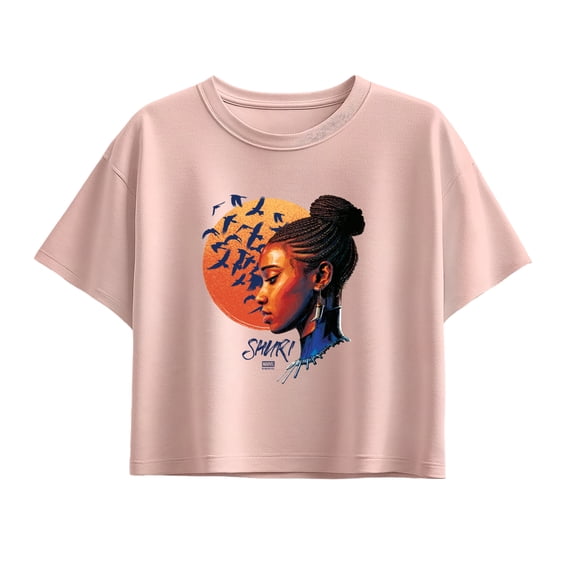 Black Panther - Shuri Portrait Girls' Short Sleeve Boxy Graphic T-Shirt