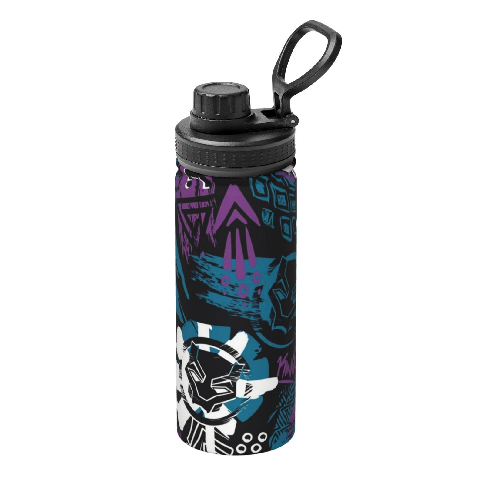 Black Panther Sports Insulated Water Bottle Stainless Steel Portable
