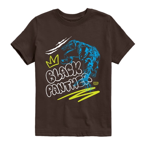 Black Panther - Street Graffiti Boys' Short Sleeve Graphic T-Shirt
