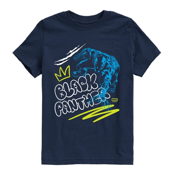 Black Panther - Street Graffiti Boys' Short Sleeve Graphic T-Shirt