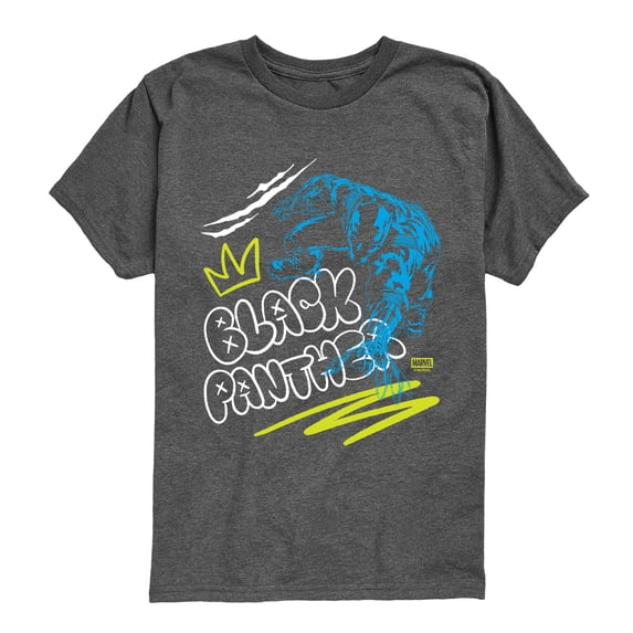Black Panther - Street Graffiti Boys' Short Sleeve Graphic T-Shirt