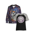 thumbnail image 1 of Black Panther Toddler Boy Sublimated Zip Up Hoodie and T-Shirt Set, Sizes 2T-5T, 1 of 9