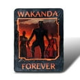 thumbnail image 1 of Black Panther Wakanda Forever Lightweight Fleece Throw Blanket | 45 x 60 inches, 1 of 7