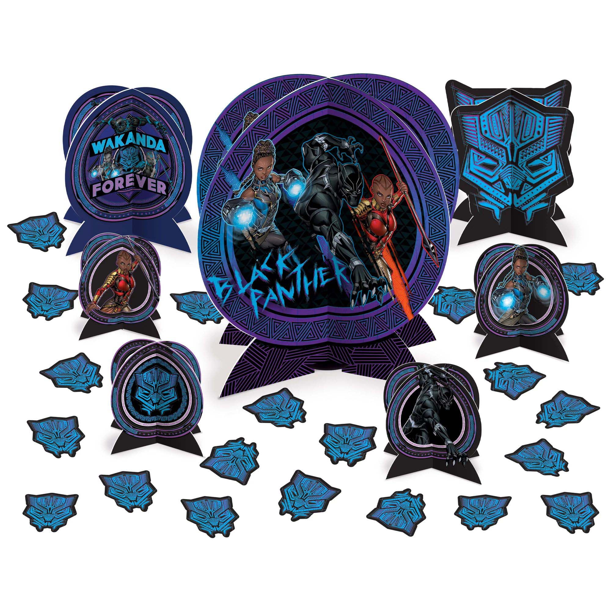 Marvel Black Panther Wakanda Forever Themed Party Supplies - Table