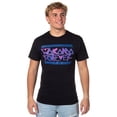thumbnail image 1 of Black Panther Wakanda Forever Men's Neon Tribal Logo Adult T-Shirt, 1 of 6