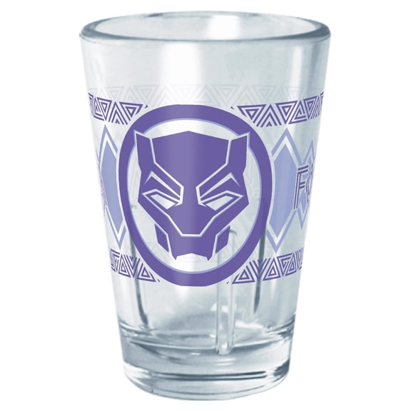 Black Panther: Wakanda Forever Purple Logo Tritan Shot Glass Clear 2 oz.