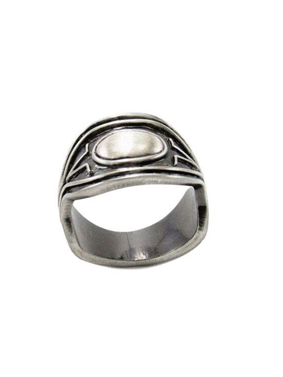 Black Panther Wakanda Royal Symbol Metal Ring Size 8