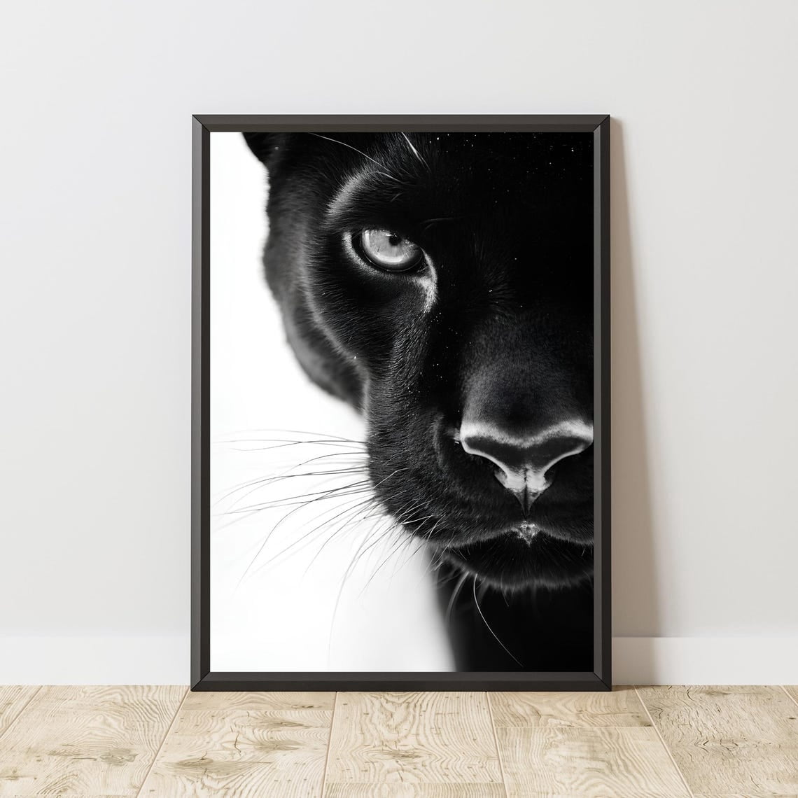Black Panther Wall Art Print, Exotic Big Cat Wildlife, Luxury Fashion ...