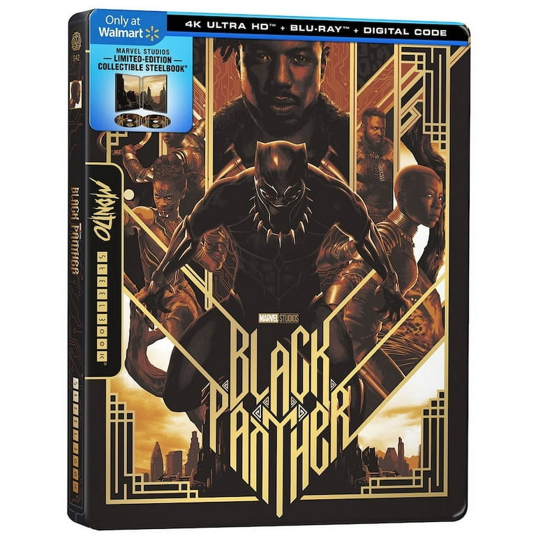 洋画・外国映画 mondo Black Panther steelbook Black Panther 4K UHD/Blu-Ray Steelbook Mondo #42 Region Free