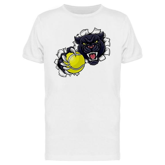 Black Panther With Tennis Ball T-Shirt Men -Image by Shutterstock, Male Small