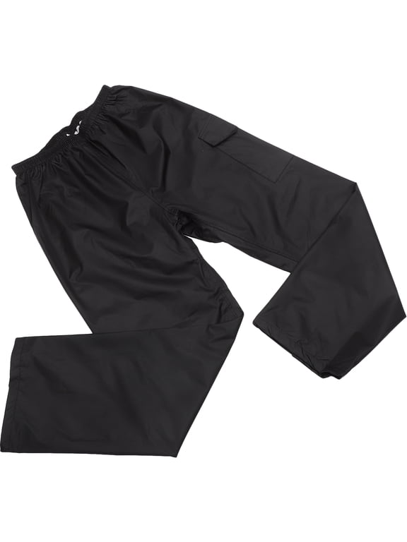 Black Pants Adult Camping Rain Gear for Men Waterproof Wear-resistant Outdoor Double Layer