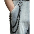 thumbnail image 2 of Darkrock Gothic Men's Red Pants With Black Straps - Punk Rock Metal Chain / Trip Pants - Size M 2 of 5