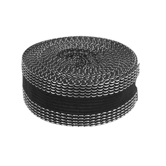 Black Pants Hem Tape, 2 Meters (Approx. 79 Inches) Length With Beaded Design In Pearl Pouch, For Clothing Alterations, Diy Crafts, Trouser Adjustments