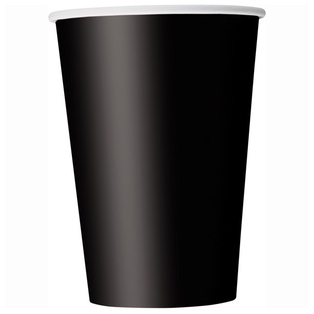 Black Paper 9oz Cups, 14ct - Walmart.com