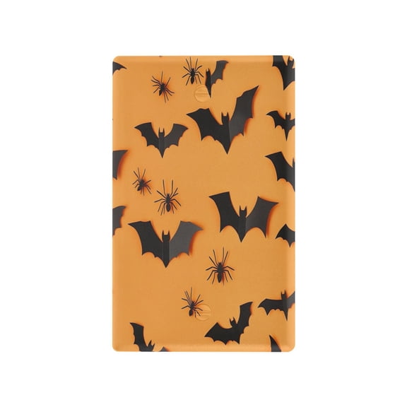 Black Paper Bat Cutouts Light Switch Cover Switch Plate Outlet Cover Plug Cover for Electrical Outlet