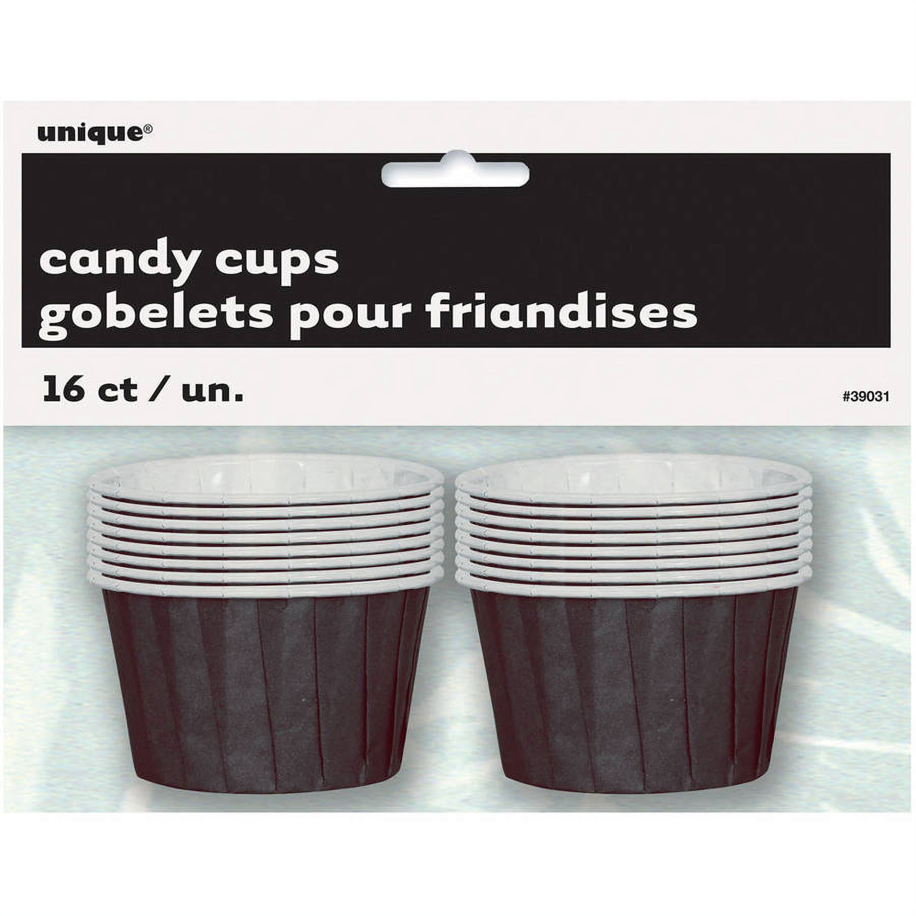 Black Paper Candy Cups, 8ct