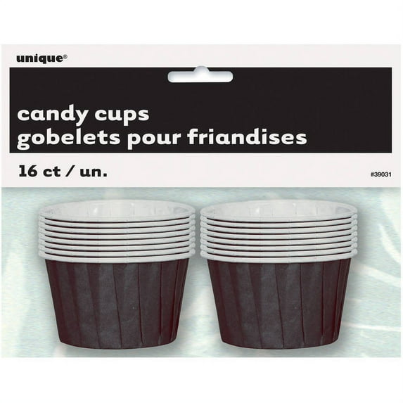 Black Paper Candy Cups, 8ct