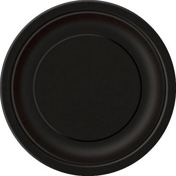 Black Paper Dinner Plates, 9in, 55ct