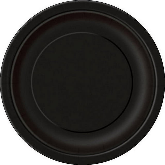 Black Paper Dinner Plates, 9in, 55ct