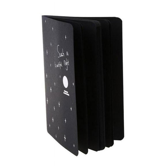 Black Paper Graffiti Notebook Sketch Book Diary For Painting Notepad Drawin V8R8