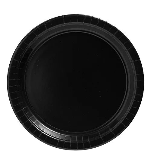 Black Paper Lunch Plates, 8.5in, 20ct