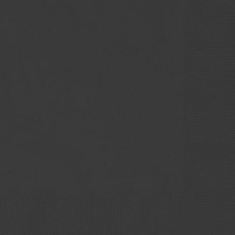 6.5" x 6.5" Disposable Black Paper Napkins, 24 Count, by Way To Celebrate