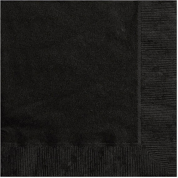Black Paper Luncheon Napkins, 75ct