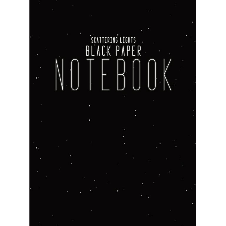 Black Paper Notebook Black Lined Paper: Hardcover Lined Notebook With Black Paper Sheet Pages, 8.5x11 Simple Minimalism Journal For Writing Paper